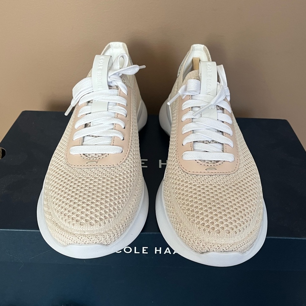 {Cole Haan} Grand Crosscourt Stitchlite RunOX Sneaker in Crystal Gray Knit - Picture 3 of 9